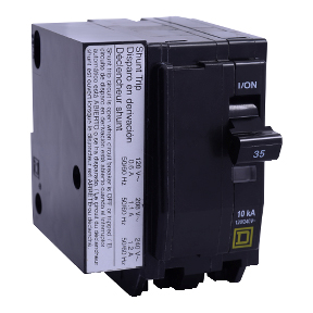 Schneider Electric Thermal Magnetic Circuit Breaker; 2-Pole; 40A; 120/240VAC; Lever; Box Lug Terminal; UL 489